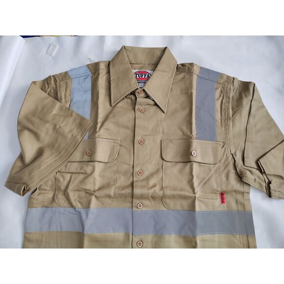 TUFFA Workwear Men's Short Sleeve Twill Work Shirt Size S - Picture 1 of 4